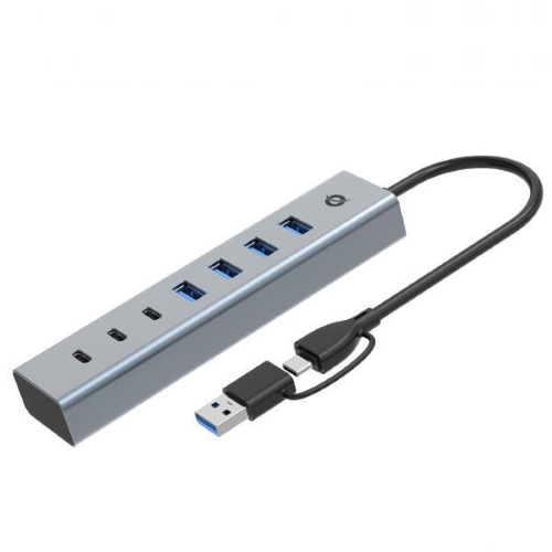 Conceptronic HUB USB 3.0 7 PORTE, 5Gbps, 3x USB-C, 4x USB-A